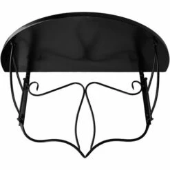 TECTAKE Table De Jardin, Table De Balcon Pliante Suspendue En Mosaïque 76 Cm X 65 Cm X 57,5 Cm Blanc Noir - Noir/blanc -TECTAKE Soldes 2022 7829910 5