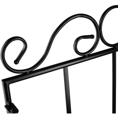 TECTAKE Etagère De Jardin, Etagère Escalier à Plantes Et Fleurs, Etagère En Métal Et Mosaïque 61 Cm X 29 Cm X 114 Cm Blanc Noir - Noir/blanc 6 TECTAKE Etagère De Jardin, Etagère Escalier à Plantes Et Fleurs, Etagère En Métal Et Mosaïque 61 Cm X 29 Cm X 114 Cm Blanc Noir - Noir/blanc – Image 4
