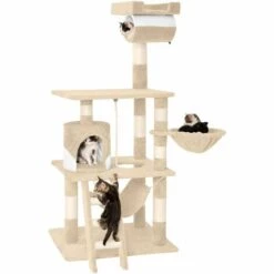 TECTAKE Arbre à Chat STOKELEY 141 cm - Griffoir, Grattoir Geant, Cadre D´escalade Pour Chat - Beige/blanc 9 TECTAKE Arbre à Chat STOKELEY 141 cm - Griffoir, Grattoir Geant, Cadre D´escalade Pour Chat - Beige/blanc -TECTAKE Soldes 2022 7844216 3