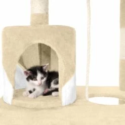 TECTAKE Arbre à Chat STOKELEY 141 cm - Griffoir, Grattoir Geant, Cadre D´escalade Pour Chat - Beige/blanc 11 TECTAKE Arbre à Chat STOKELEY 141 cm - Griffoir, Grattoir Geant, Cadre D´escalade Pour Chat - Beige/blanc -TECTAKE Soldes 2022 7844216 5