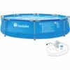 TECTAKE Piscine Hors Sol Tubulaire Ronde En Kit Structure Acier Pompe Filtration Incluse Ø3 M X 0,76 M - Bleu -TECTAKE Soldes 2022 8247594 1