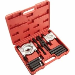 TECTAKE Coffret Extracteur De Roulements 12 Pièces - Rouge