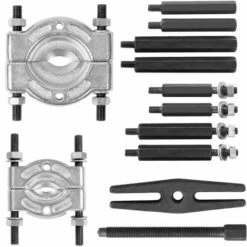 TECTAKE Coffret Extracteur De Roulements 12 Pièces - Rouge -TECTAKE Soldes 2022 8324776 4