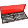 TECTAKE Coffret 54 Pièces Douilles Et Embouts Torx En Acier Chrome Vanadium - Rouge -TECTAKE Soldes 2022 8324780 1