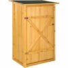 TECTAKE Armoire De Jardin En Bois 75 Cm X 56 Cm X 118 Cm Marron - Marron -TECTAKE Soldes 2022 8348591 1
