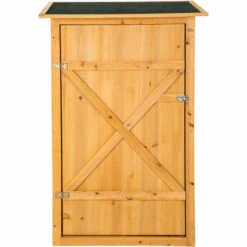 TECTAKE Armoire De Jardin En Bois 75 Cm X 56 Cm X 118 Cm Marron - Marron -TECTAKE Soldes 2022 8348591 3