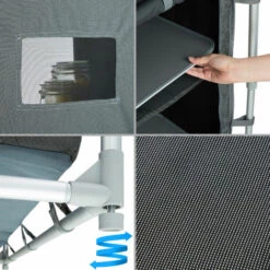 TECTAKE Cuisine D'Extèrieur, Cuisine De Camping, Meuble De Camping De Rangement 76 Cm X 53,5 Cm X 107 Cm -TECTAKE Soldes 2022 8447410 4