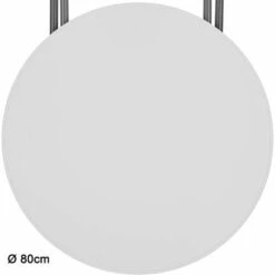 TECTAKE Mange Debout Pliant Plateau En Plastique 80 Cm X 80 Cm X 110 Cm En Acier Gris - Blanc -TECTAKE Soldes 2022 8465917 4