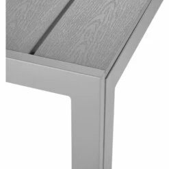 TECTAKE Table De Jardin D'Extèrieur Carrée Design En Aluminium 90 Cm X 90 Cm X 74,5 Cm Gris - Argent -TECTAKE Soldes 2022 8819953 3