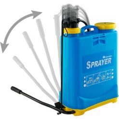 TECTAKE Pulvérisateur De Jardin à Pression Pulvérisateur à Dos 16 Litres En Plastique - Bleu -TECTAKE Soldes 2022 8848061 3