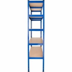 TECTAKE Etagère De Rangement, Etabli D'Atelier Métallique Murale à Charge Lourde En Acier Capacité De Charge 175 Kg Par Plateau - Bleu -TECTAKE Soldes 2022 9728680 4