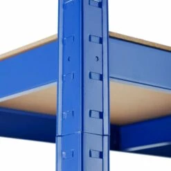 TECTAKE Etagère De Rangement, Etabli D'Atelier Métallique Murale à Charge Lourde En Acier Capacité De Charge 175 Kg Par Plateau - Bleu -TECTAKE Soldes 2022 9728680 5